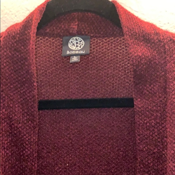 Maroon Bobeau Cardigan - Picture 2 of 3